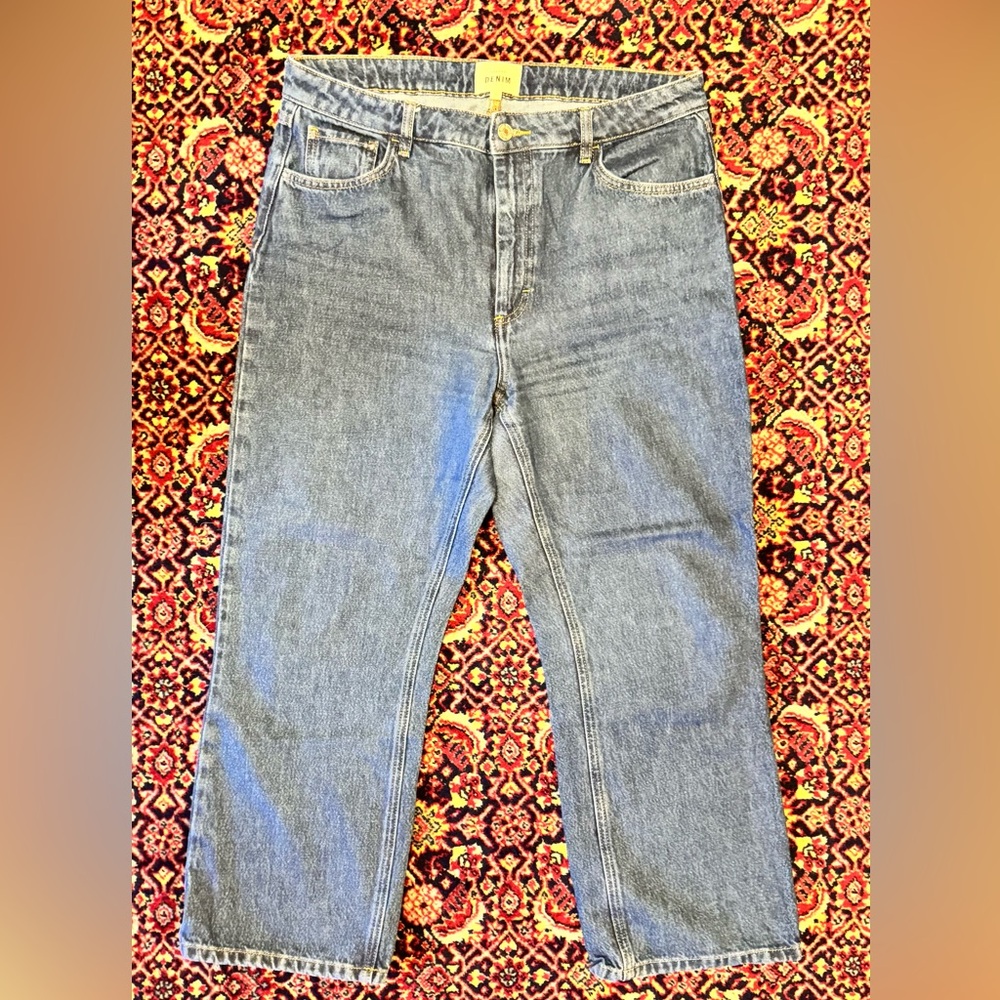 Sezane Laurence Trousers Denim - Size 10